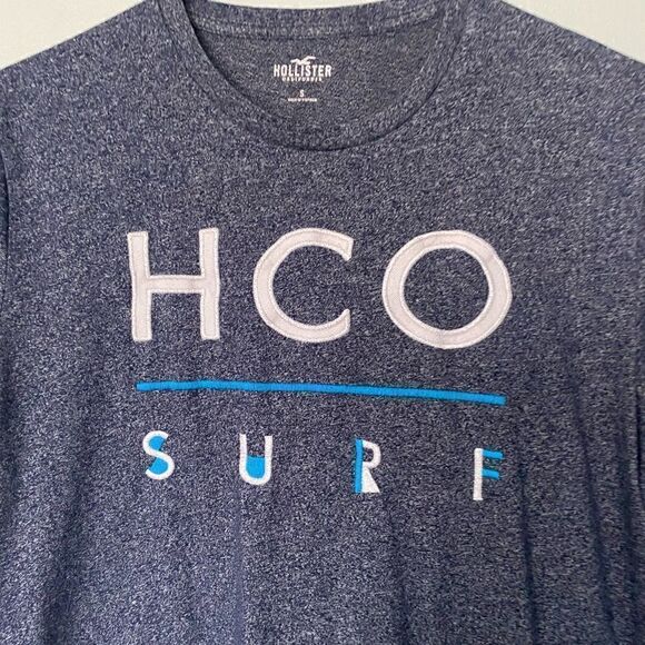 Hollister womens Graphic Tee shirt blue S - Picture 2 of 5